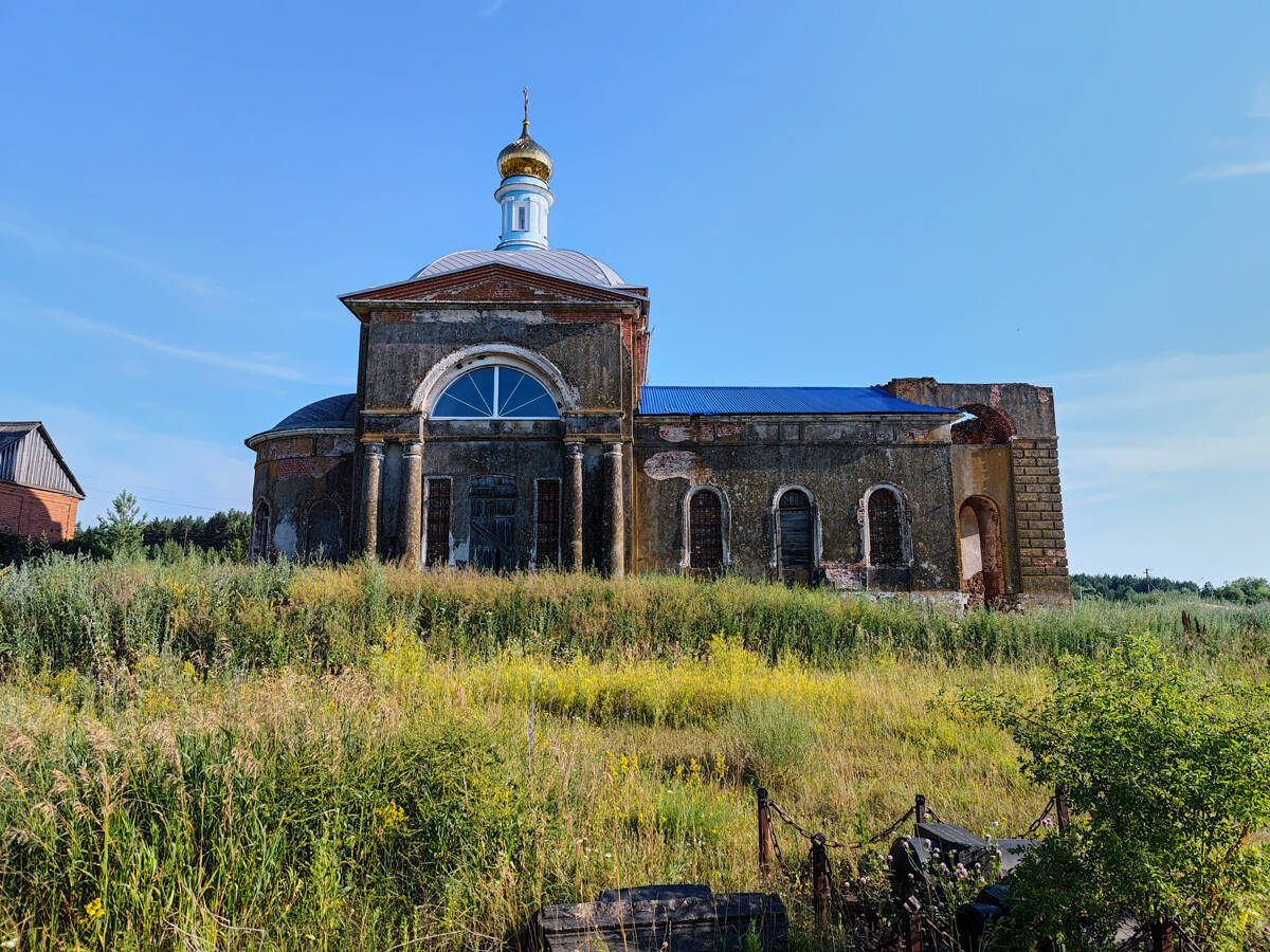 Церковь Михаила Архангела, Кутловы-Борки (Сараевский район, Рязанская область). документальные фотографии