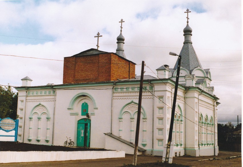 Сапожок. Церковь Николая Чудотворца. общий вид в ландшафте
