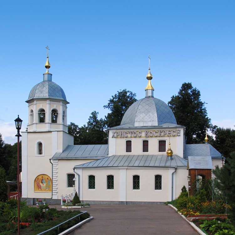 Церковь Троицы Живоначальной, Измайлово (Ленинский городской округ, Московская область). общий вид в ландшафте