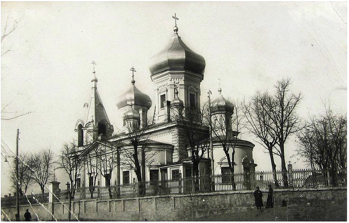 Кишинёв. Феодоро-Тироновский монастырь. Собор Феодора Тирона. архивная фотография, 1920 год с http://www.flux.md/