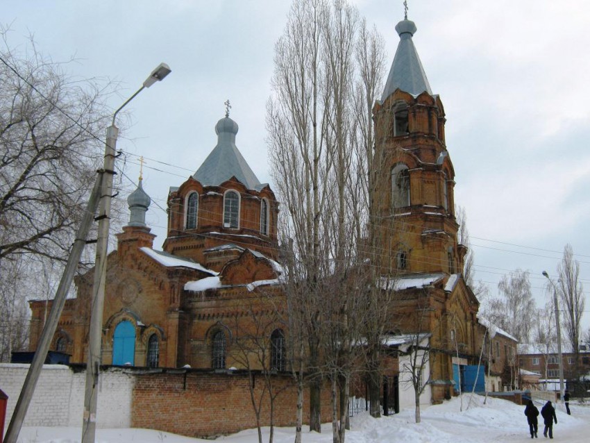 Церковь Николая Чудотворца в Солдатской слободе, Борисоглебск (Борисоглебск, город, Воронежская область). общий вид в ландшафте