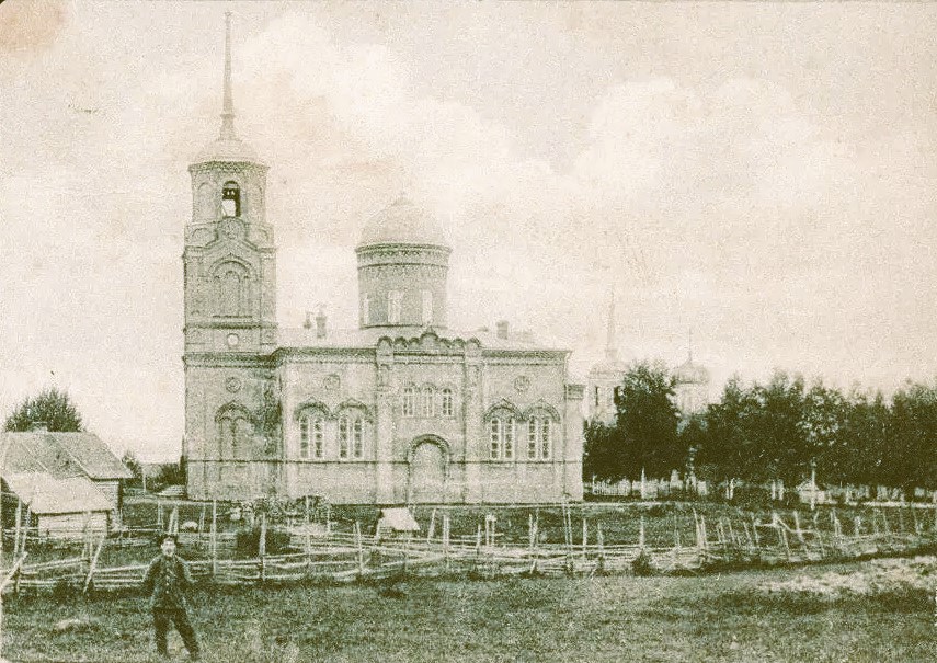 Церковь Тихвинской иконы Божией Матери, Зимогорье (Валдайский район, Новгородская область). архивная фотография, Фото 1905-1916 гг.