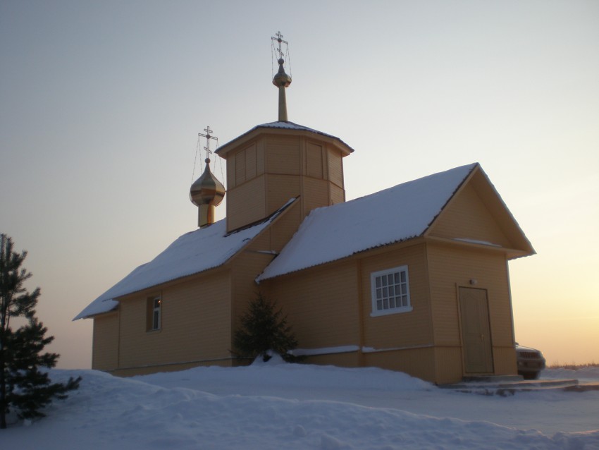 Церковь Спаса Всемилостивого, Быково (Валдайский район, Новгородская область). общий вид в ландшафте