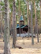 Церковь Макария Алтайского (Невского), Общий вид с юго-запада, со стороны скита<br>, Чемал, Чемальский район, Республика Алтай