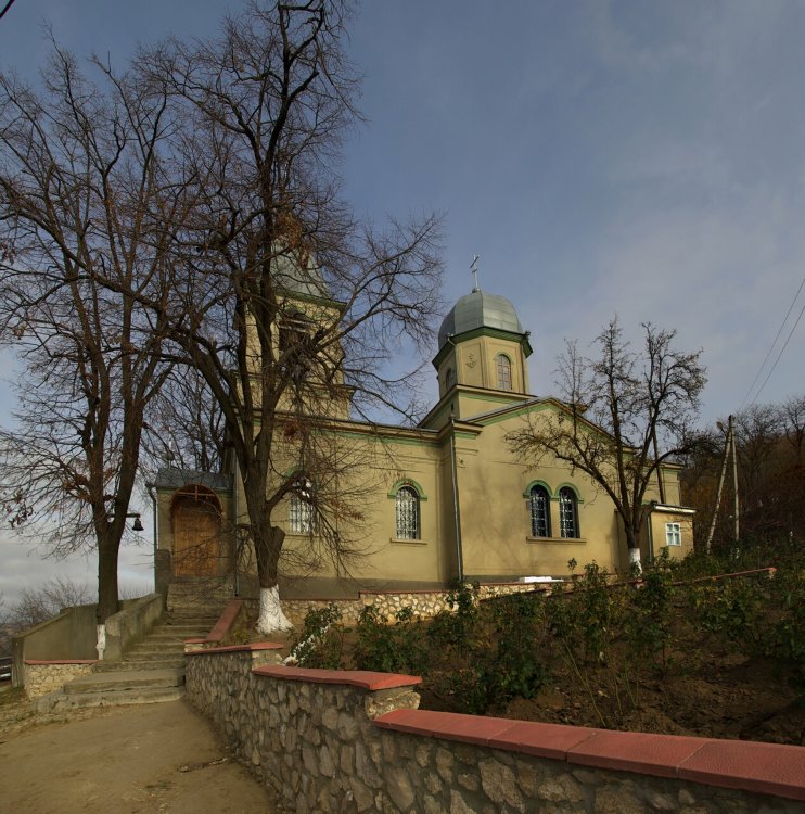 Богородице-Рождественский Димитриевский женский монастырь, Варзарешты (Ниспоренский район, Молдова). общий вид в ландшафте