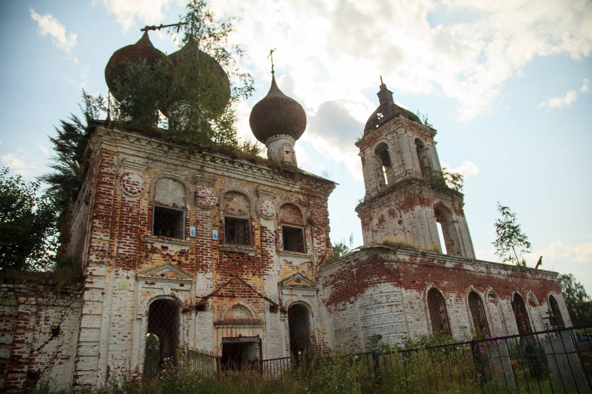 фасады. Церковь Вознесения Господня в Затаеховской слободе, Мыт (Верхнеландеховский район, Ивановская область)