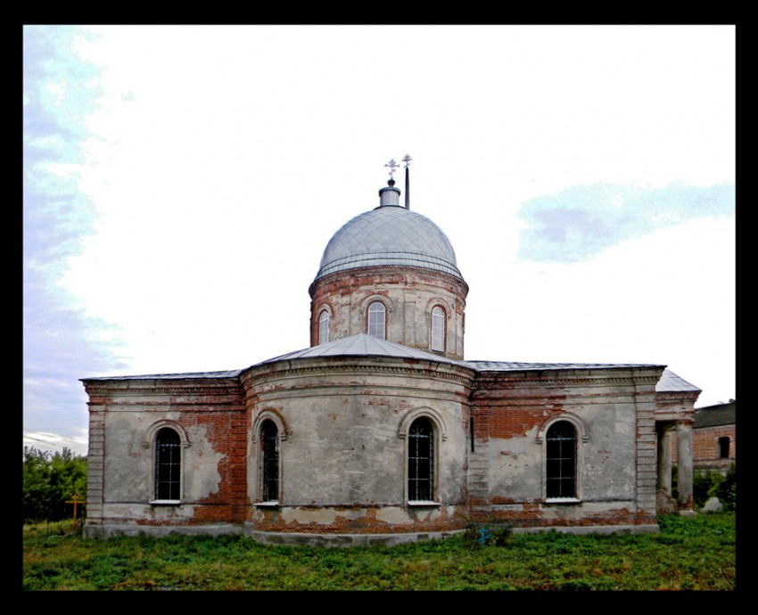 Церковь Троицы Живоначальной, Павловка (Обоянский район, Курская область). общий вид в ландшафте