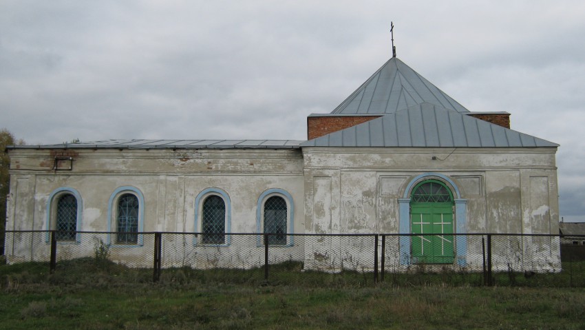 Церковь Казанской иконы Божией Матери, Верхняя Маза (Верхнехавский район, Воронежская область). общий вид в ландшафте