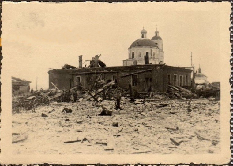 Церковь Николая Чудотворца, Бор (Жуковский район, Калужская область). архивная фотография, Фото 1941 г. с аукциона e-bay.de