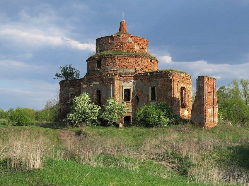 Церковь Воздвижения Креста Господня, Моховое (Скопинский район и г. Скопин, Рязанская область). фасады