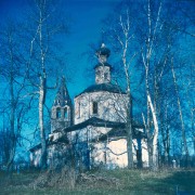 Церковь Параскевы Пятницы, 1990 асфальта ещё не было!<br>, Пятницкий Погост, Пошехонский район, Ярославская область