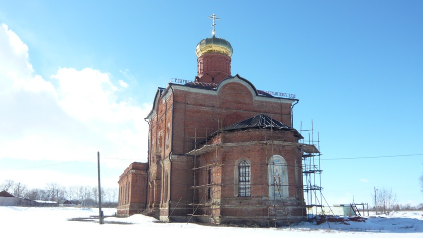 Лопатино. Церковь Покрова Пресвятой Богородицы. фасады