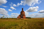 Церковь Николая Чудотворца, Вид с запада<br>, Агламазово, Кораблинский район, Рязанская область