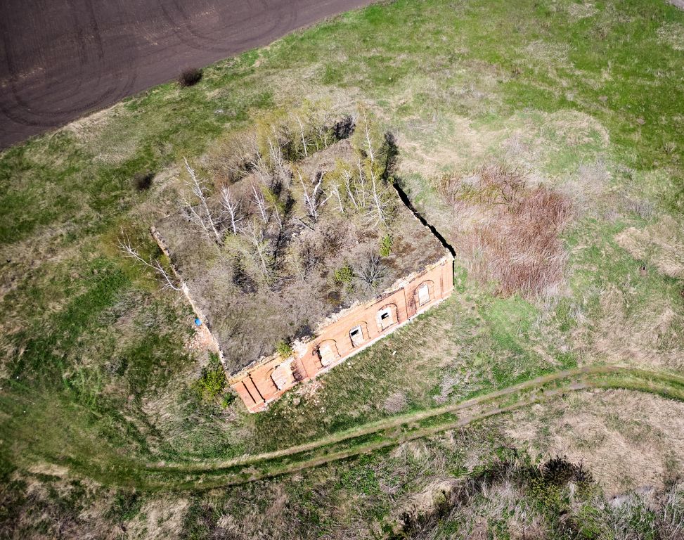 Церковь Покрова Пресвятой Богородицы, Питомша (Милославский район, Рязанская область). общий вид в ландшафте