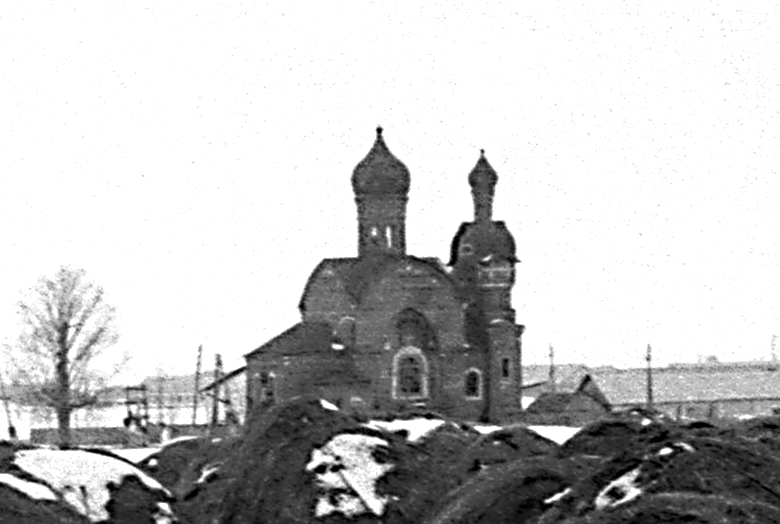 Церковь Успения Пресвятой Богородицы, Ижевское (Спасский район, Рязанская область). общий вид в ландшафте, Ижевское. Церковь Успения Пресвятой Богородицы.