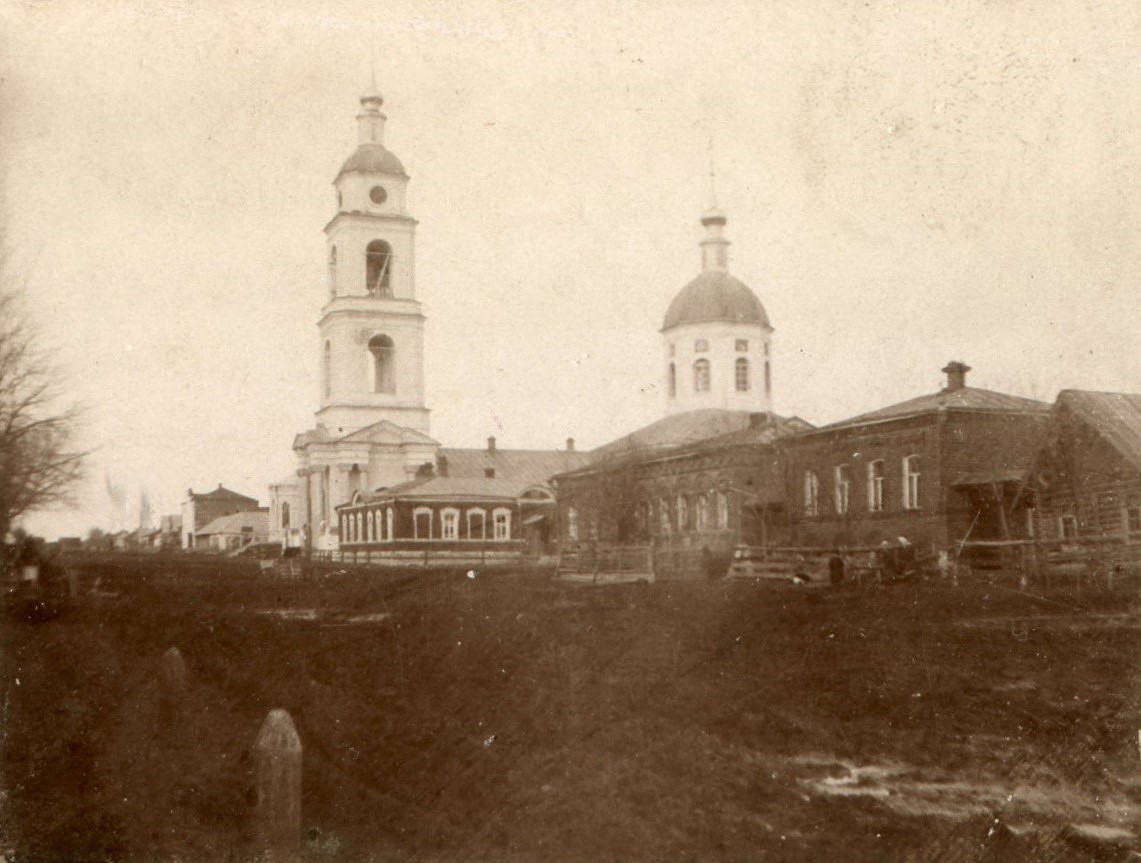 Церковь Казанской иконы Божией Матери, Ижевское (Спасский район, Рязанская область). архивная фотография, Фото 1902 г. Источник: Музей К. Э. Циолковского в селе Ижевском: https://muzkec.ru