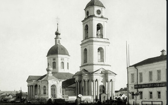 Церковь Казанской иконы Божией Матери, Ижевское (Спасский район, Рязанская область). архивная фотография, Фото 1900-1920 гг. Из собрания Музея Космонавтики им. К. Э. Циолковского в с. Ижевское.