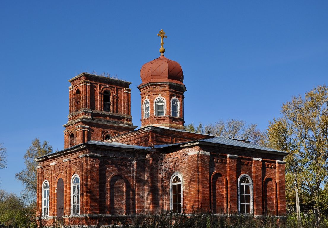 Церковь Александра Невского, Зыкеево (Спасский район, Рязанская область). фасады, Вид с юго-востока
