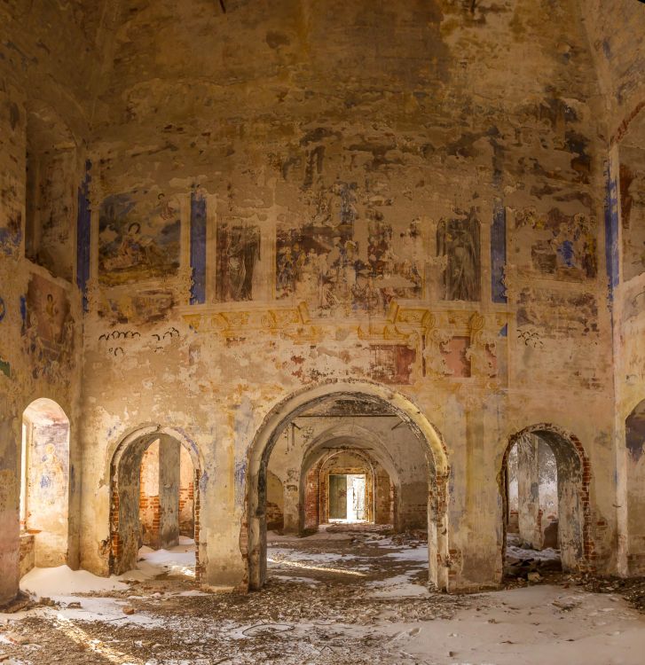 Церковь Смоленской иконы Божией Матери, Никитское (Гаврилов-Ямский район, Ярославская область). интерьер и убранство, Вид на запад в интрьере