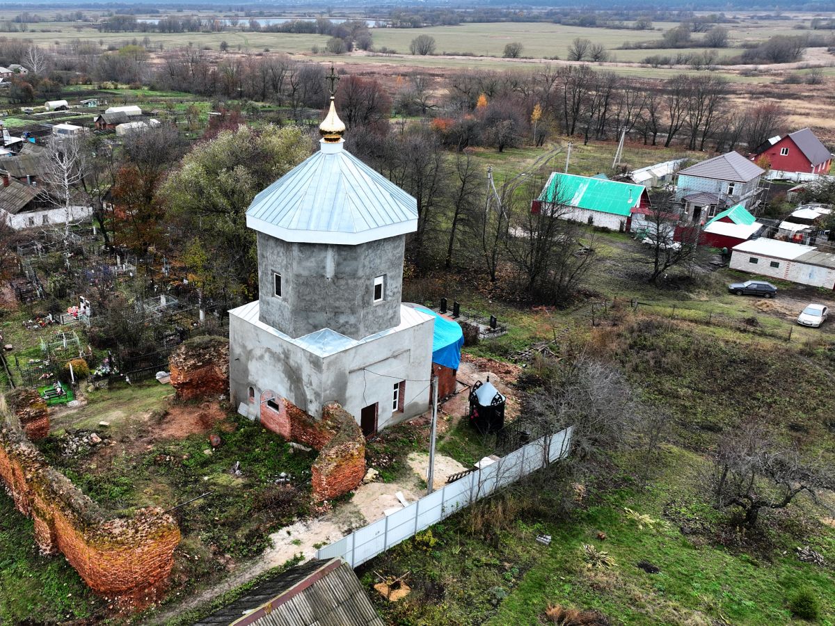 Церковь Сергия Радонежского, Красильниково (Спасский район, Рязанская область). общий вид в ландшафте