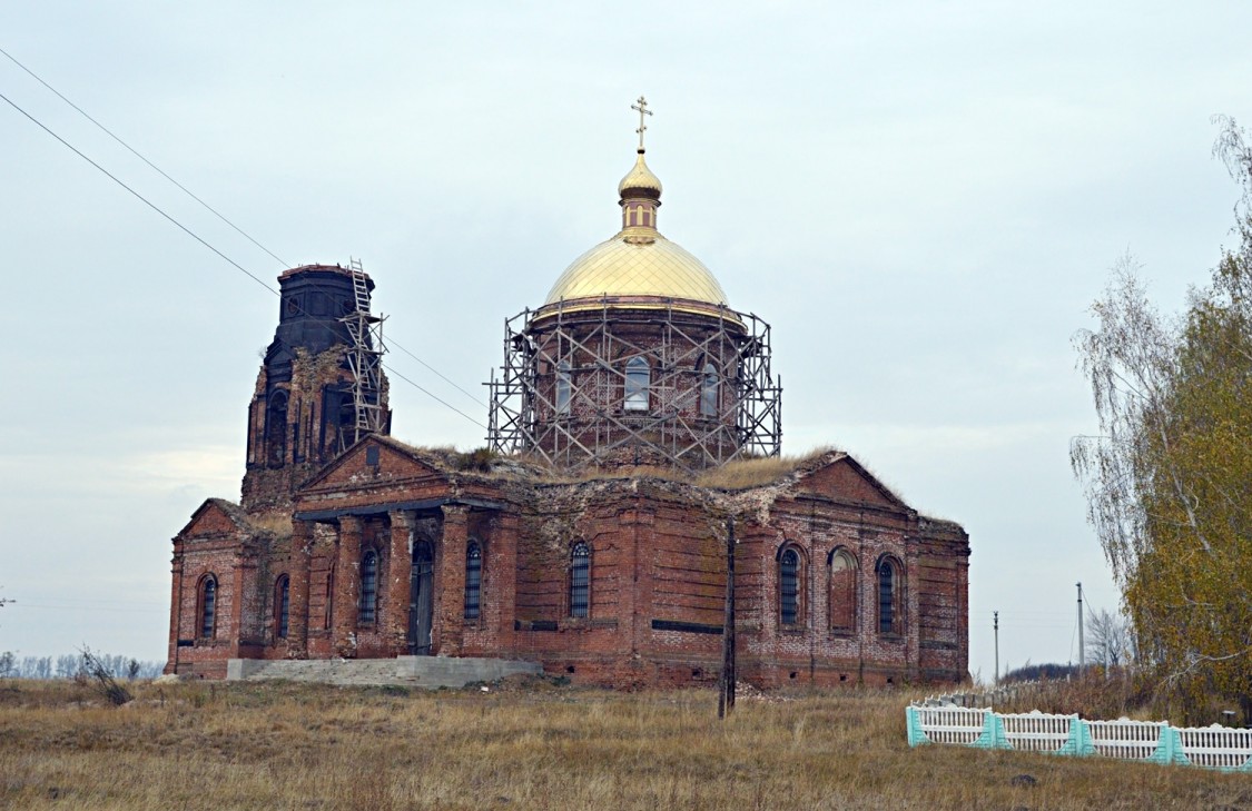 Церковь Николая Чудотворца, Гололобовка (Солнцевский район, Курская область). фасады