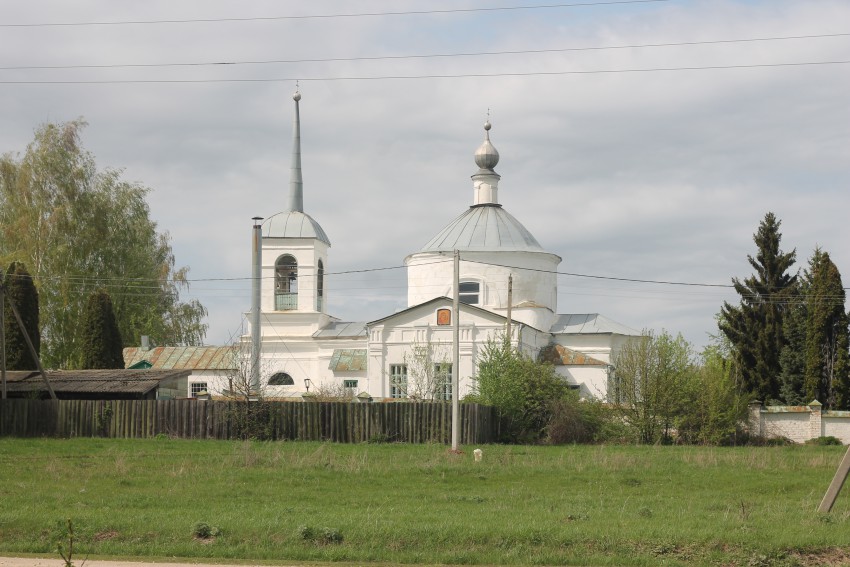 Церковь Казанской иконы Божией Матери, Дубики (Ефремов, город, Тульская область). общий вид в ландшафте
