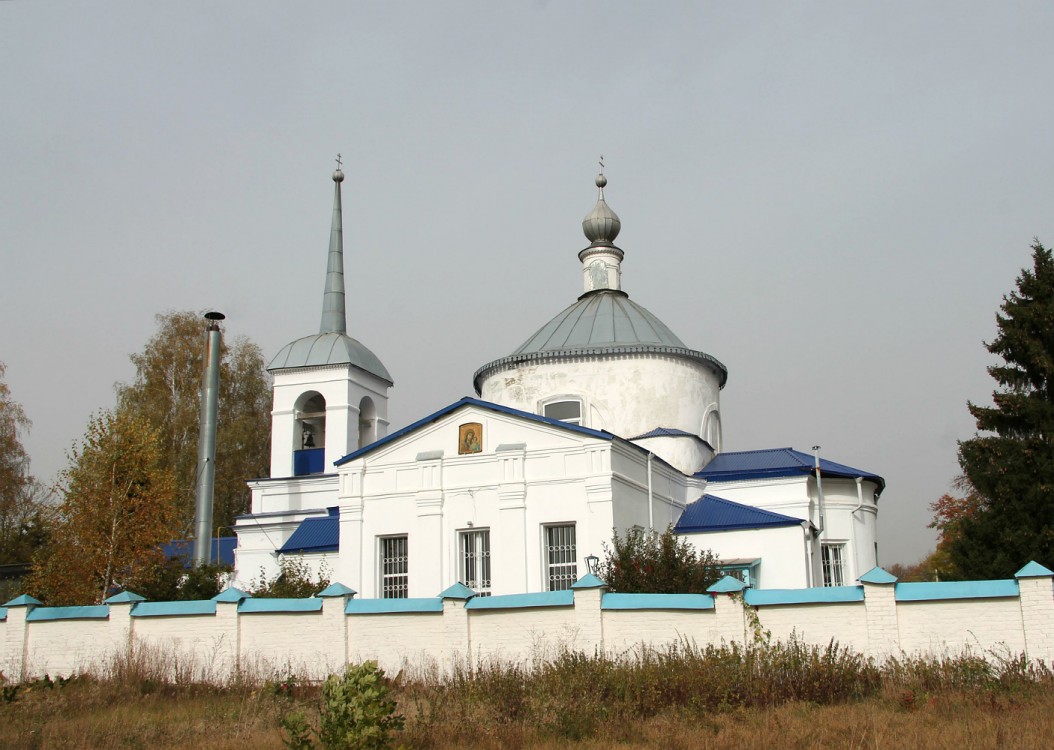 Церковь Казанской иконы Божией Матери, Дубики (Ефремов, город, Тульская область). фасады, Вид с юго-востока