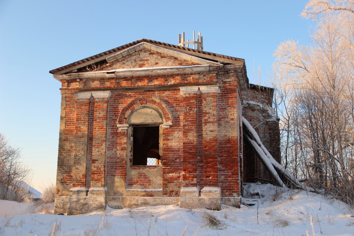 Церковь Смоленской иконы Божией Матери, Юршино (остров Юршинский) (Рыбинский район, Ярославская область). фасады