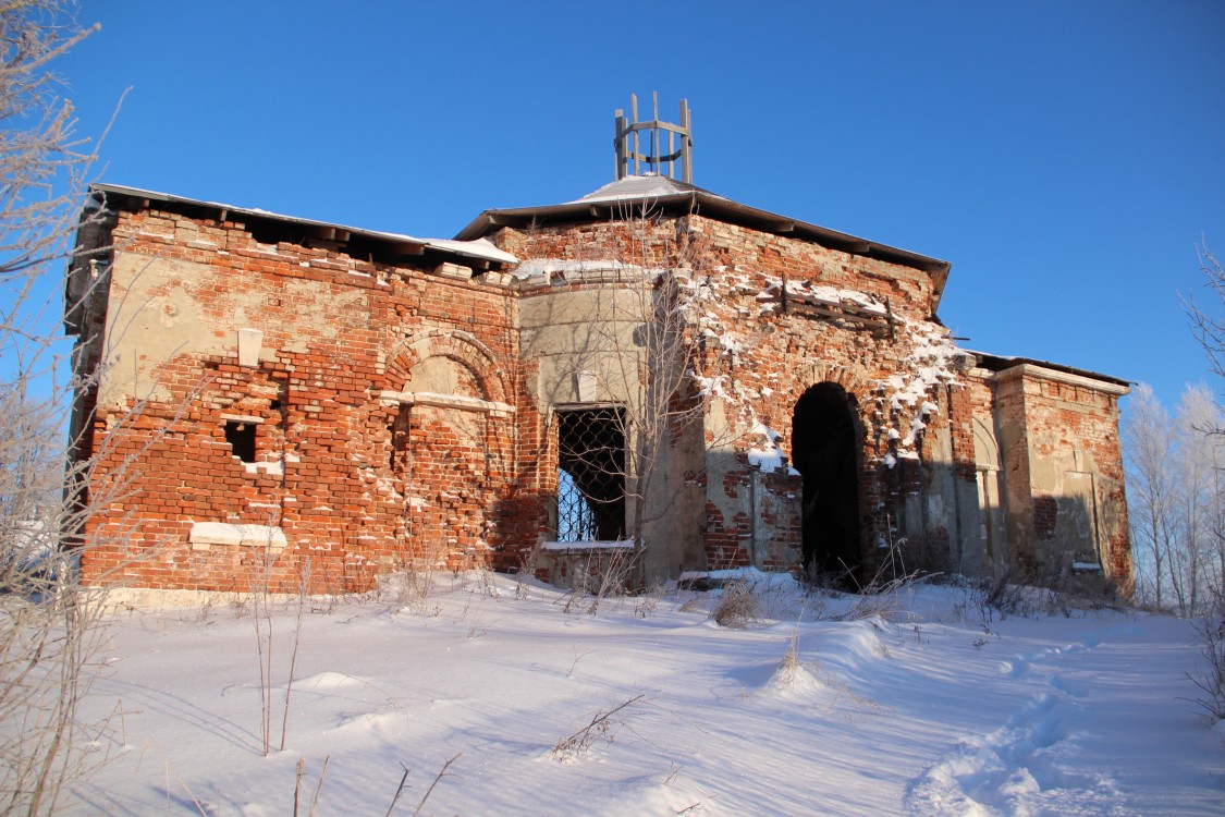 Церковь Смоленской иконы Божией Матери, Юршино (остров Юршинский) (Рыбинский район, Ярославская область). фасады