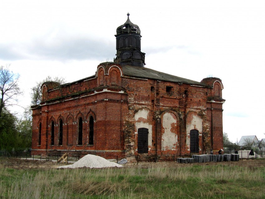 Церковь Вознесения Господня, Ярустово (Спасский район, Рязанская область). фасады, вид с северо-запада