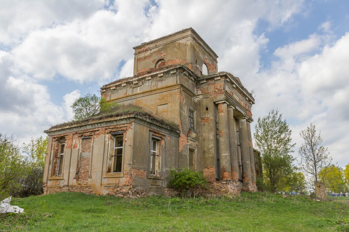 Церковь Михаила Архангела, Архангельское (Милославский район, Рязанская область). фасады, Вид с северо-востока
