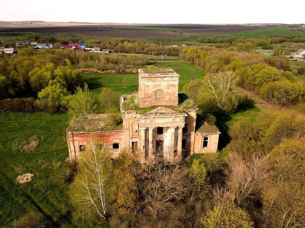 Церковь Михаила Архангела, Архангельское (Милославский район, Рязанская область). общий вид в ландшафте