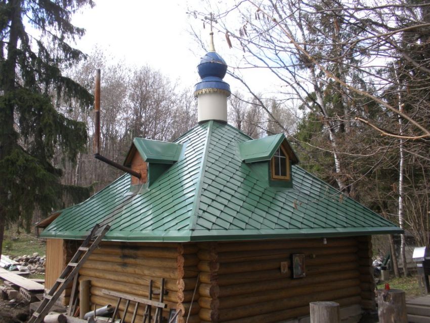 Часовня Казанской иконы Божией Матери, Радонеж (Городок) (Сергиево-Посадский городской округ, Московская область). фасады, Вид с юго-востока