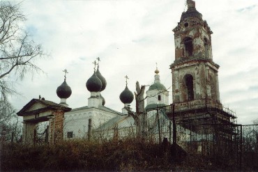 Николо-Погост. Храмовый комплекс. Церкви Спаса Преображения и Владимирской иконы Божией Матери. фасады