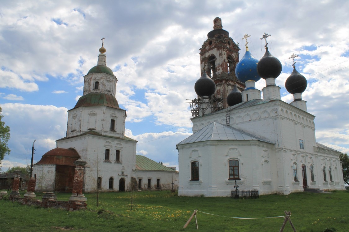 Храмовый комплекс. Церкви Преображения Господня и Владимирской иконы Божией Матери, Николо-Погост (Городецкий район, Нижегородская область). фасады
