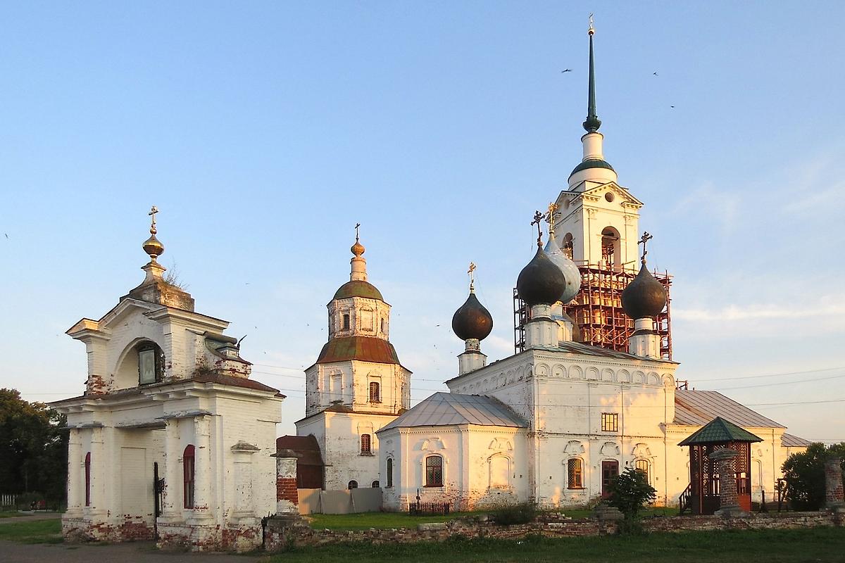 фасады. Храмовый комплекс. Церкви Преображения Господня и Владимирской иконы Божией Матери, Николо-Погост (Городецкий район, Нижегородская область)