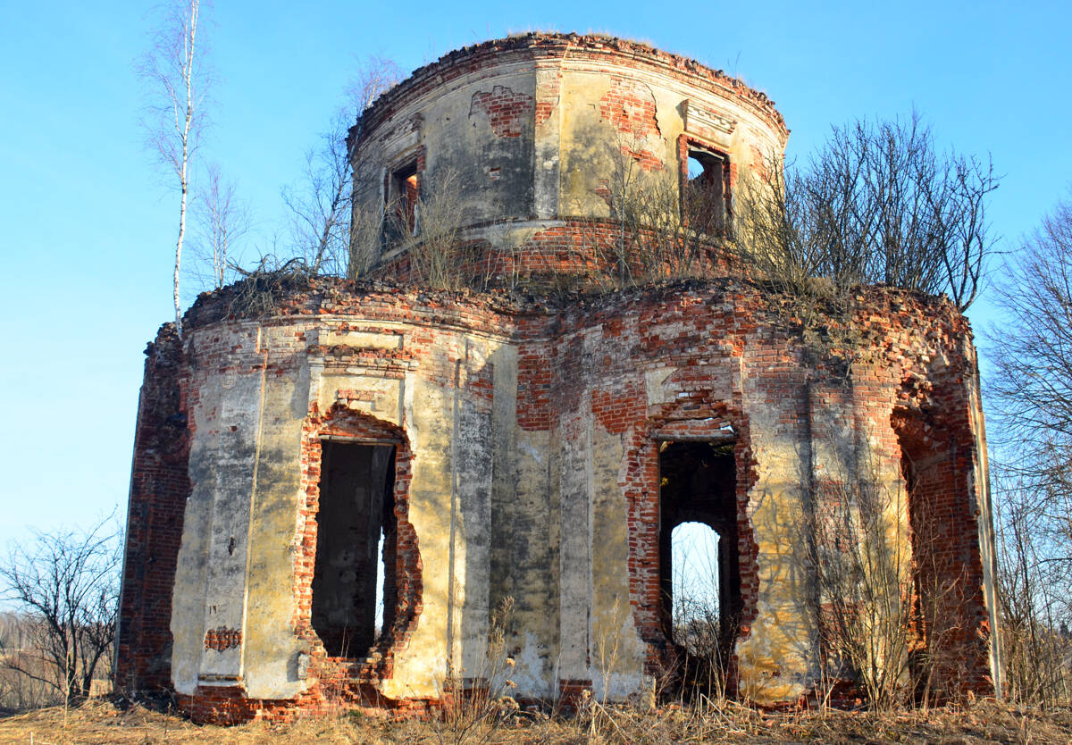 Церковь Успения Пресвятой Богородицы, Палкино (Краснинский район, Смоленская область). фасады