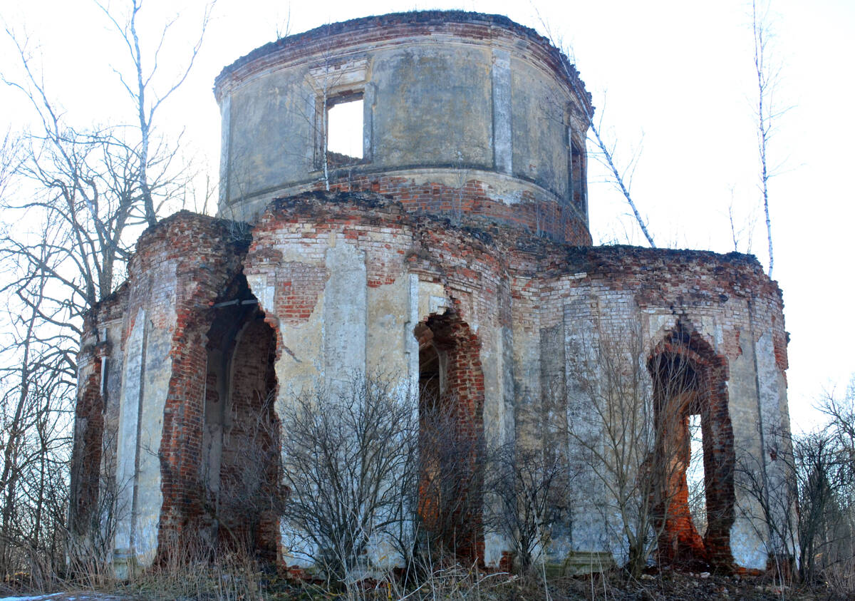 Церковь Успения Пресвятой Богородицы, Палкино (Краснинский район, Смоленская область). фасады
