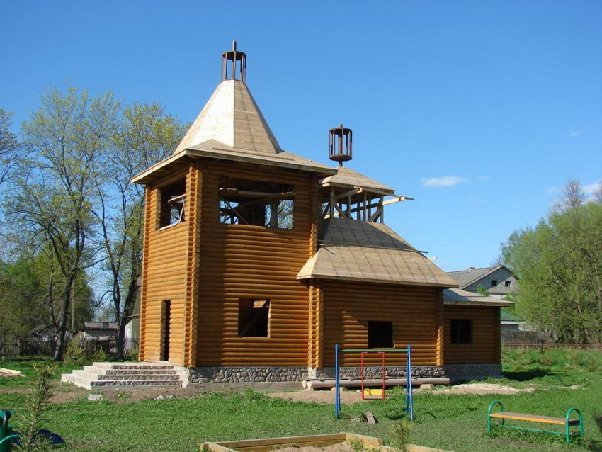Церковь Герасима Болдинского, Маньково (Краснинский район, Смоленская область). общий вид в ландшафте