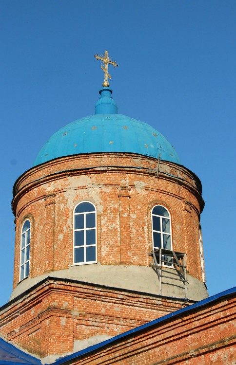 Церковь Михаила Архангела, Старое Роговое (Горшеченский район, Курская область). фасады, купол