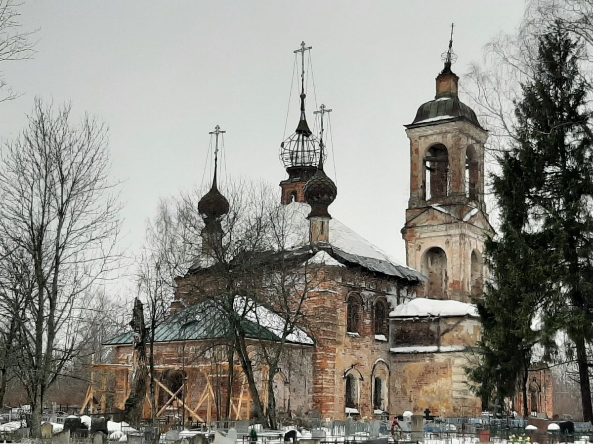 Церковь Воздвижения Креста Господня, Сидорково (Ярославский район, Ярославская область). фасады