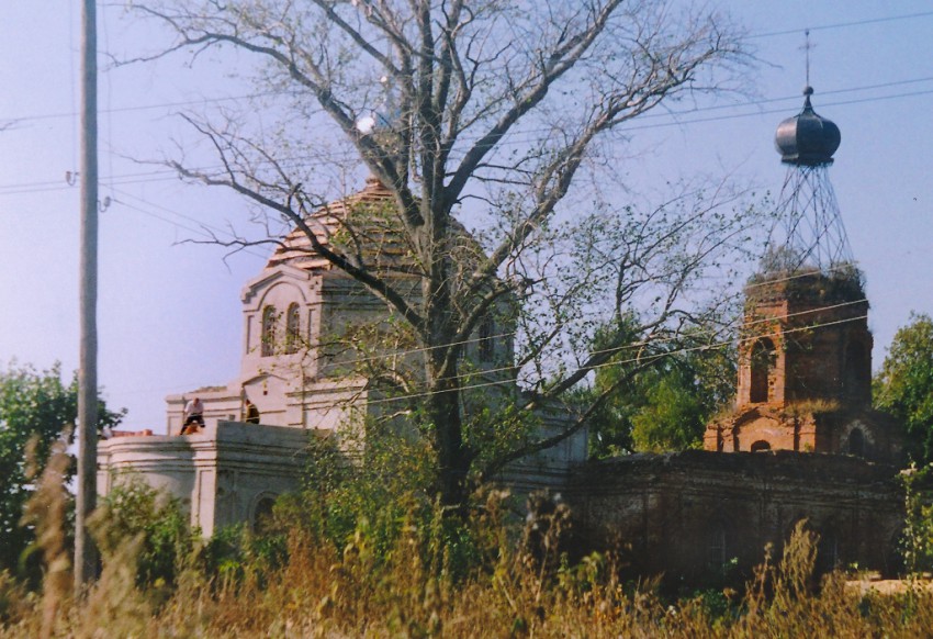 Церковь Николая Чудотворца, Чернобаево (Старожиловский район, Рязанская область). общий вид в ландшафте