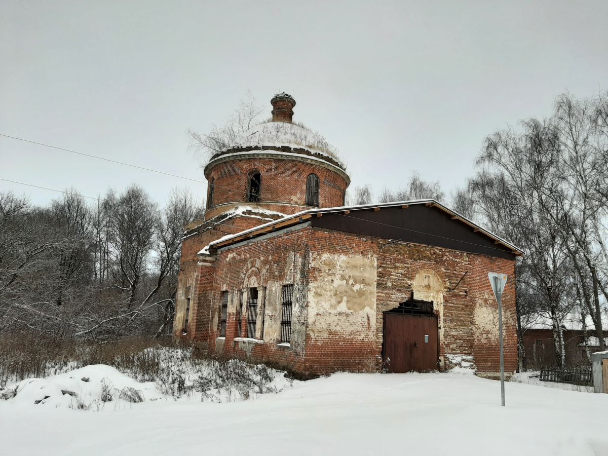 Церковь Бориса и Глеба, Суйск (Старожиловский район, Рязанская область). фасады, общий вид в ландшафте