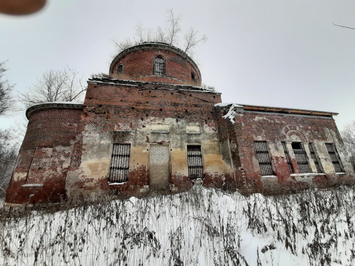 Церковь Бориса и Глеба, Суйск (Старожиловский район, Рязанская область). фасады, общий вид в ландшафте