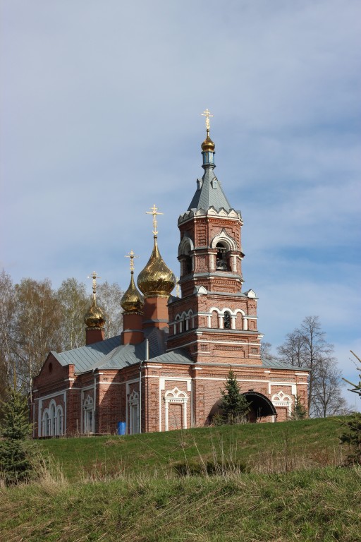 Церковь Илии Пророка, Хламово (Старожиловский район, Рязанская область). фасады, Вид с Северо - Запада