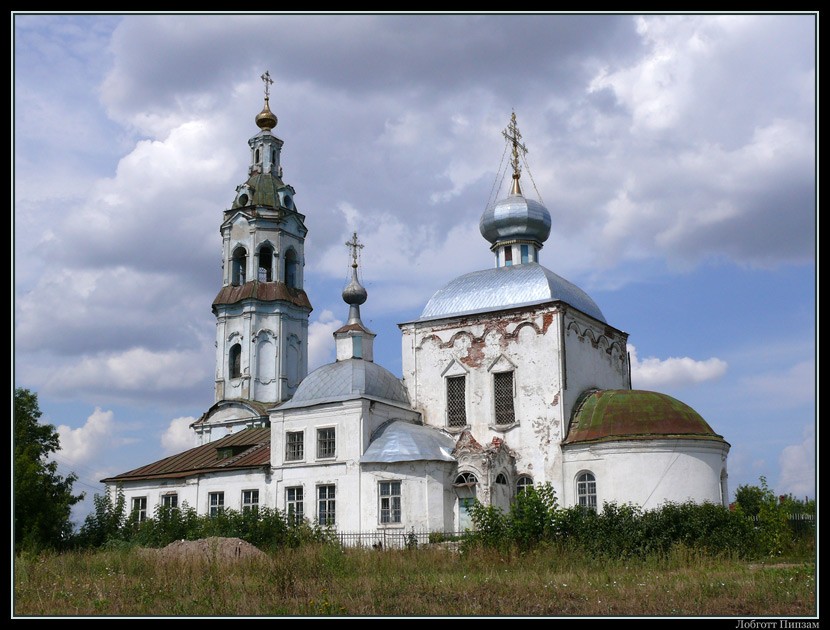 Церковь Преображения Господня, Столпцы (Старожиловский район, Рязанская область). общий вид в ландшафте