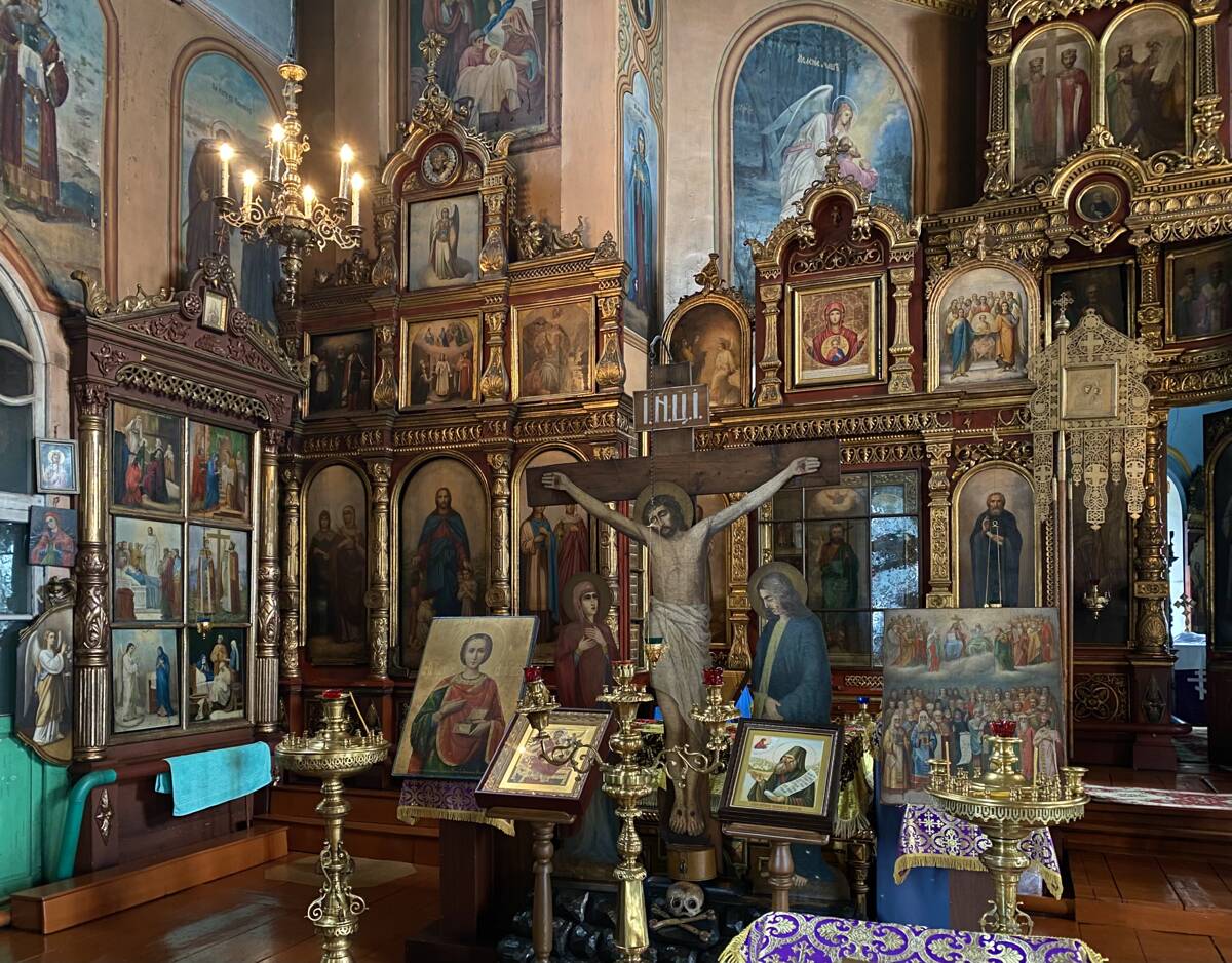 Церковь Сретения Господня, Кучка (Оршанский район, Республика Марий Эл). интерьер и убранство, Левый сегмент иконостаса