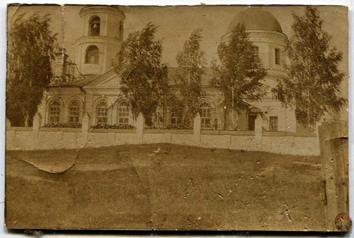 Церковь Рождества Христова, Новоклязьменское (Южский район, Ивановская область). архивная фотография, Почтовая фотооткрытка 1900-х годов