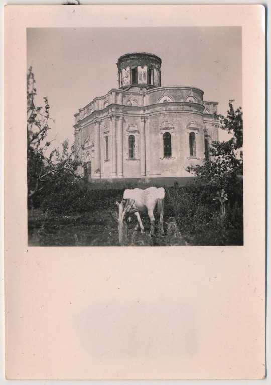 Нижнее Гурово. Церковь Рождества Пресвятой Богородицы. архивная фотография, Фото 1942 г. с аукциона e-bay.de