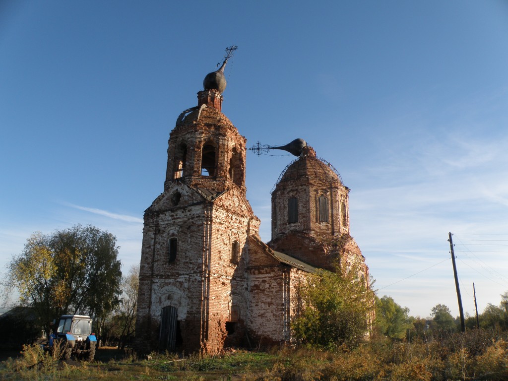 Масловка. Церковь Спаса Преображения. фасады